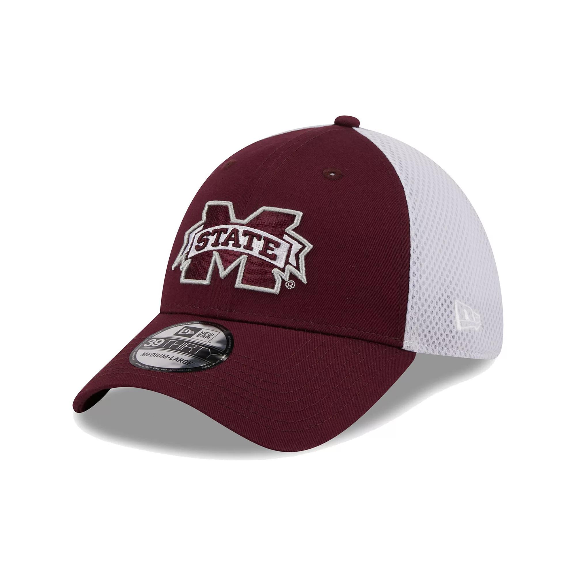 Men's New Era Maroon Mississippi State Bulldogs Evergreen Neo 39THIRTY Flex Hat, Size: Medium/Large, Mst Red Product Image
