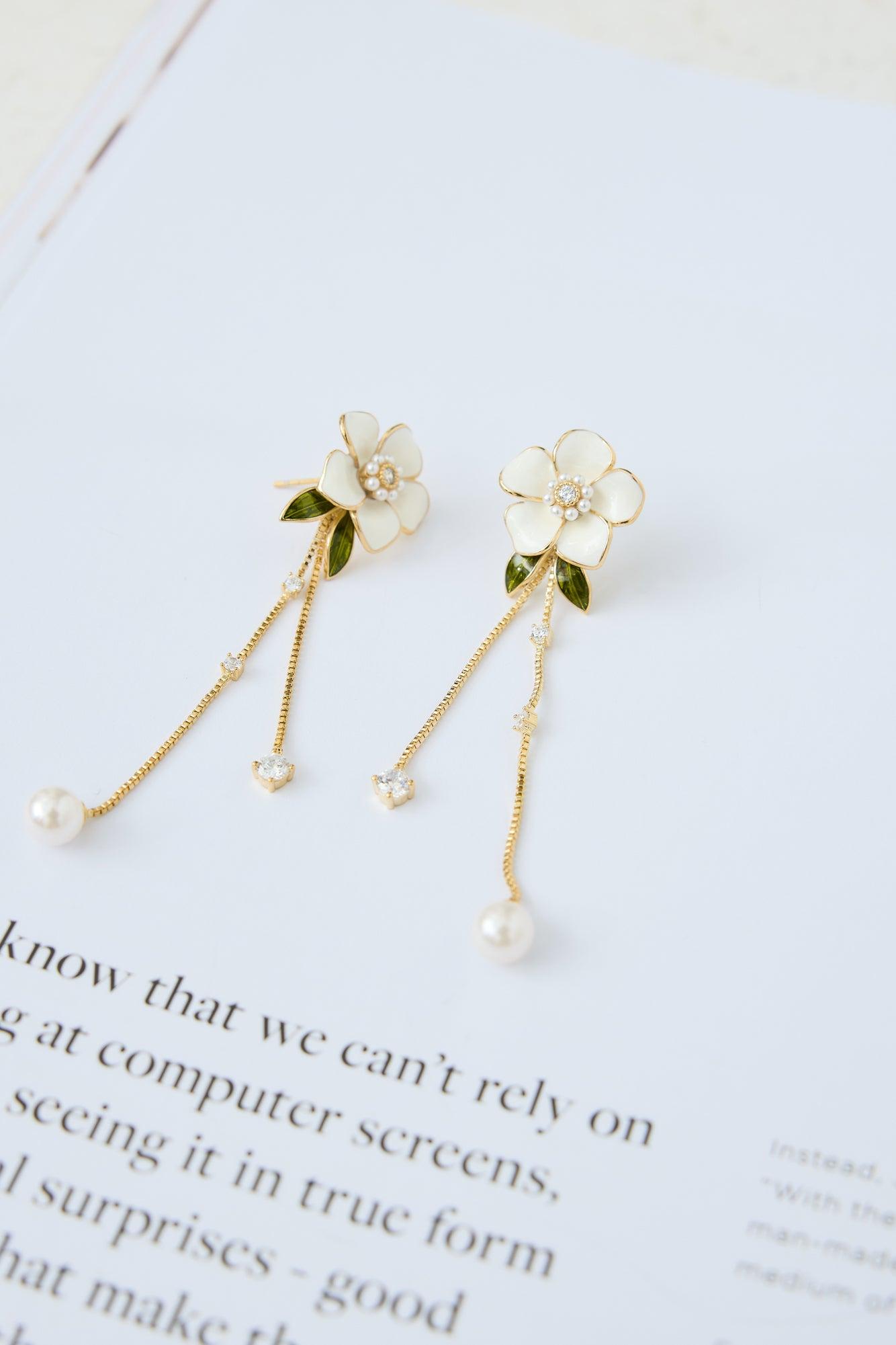 Tropical Island Earrings Gold Product Image