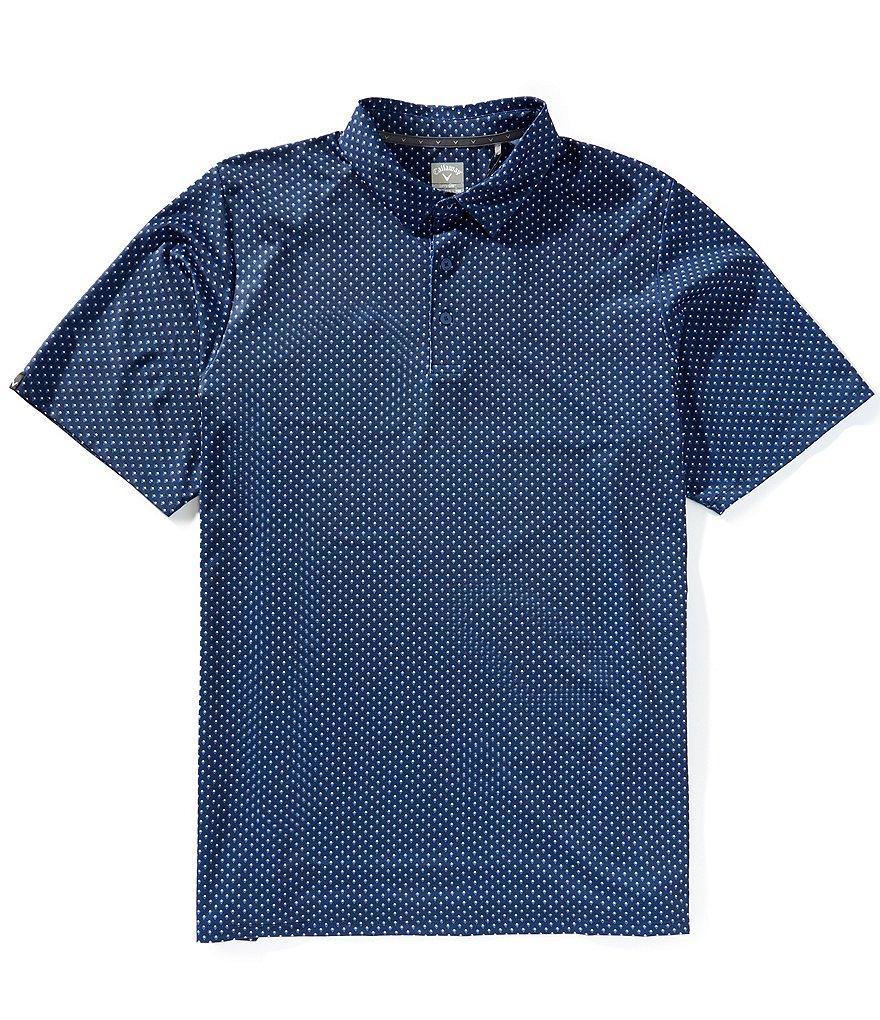 Callaway Trademark Chevron Print Short Sleeve Polo Shirt Product Image
