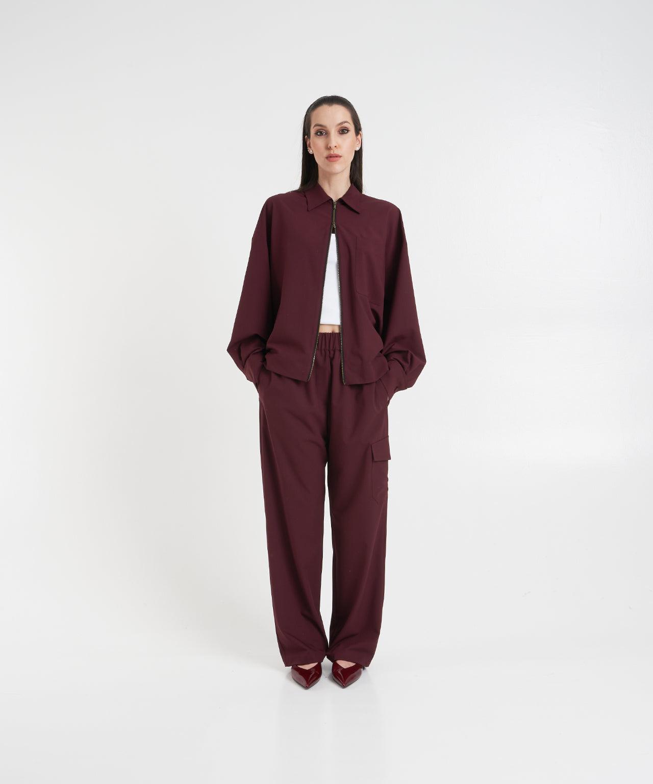 Wide leg pants with cargo pockets Product Image