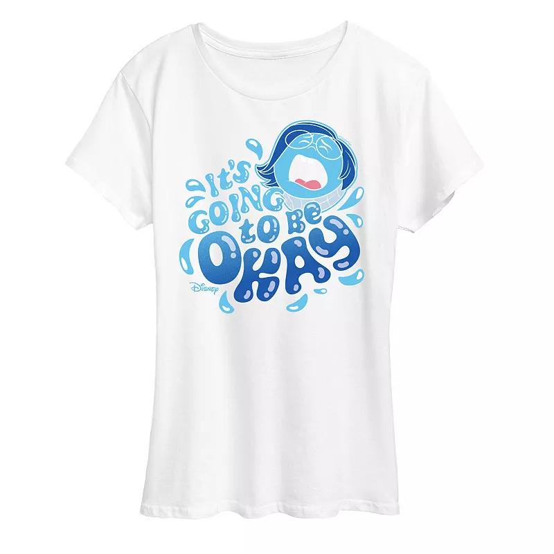 Disney / Pixar's Inside Out 2 Sadness Women's It's Going To Be OK Graphic Tee,  Product Image