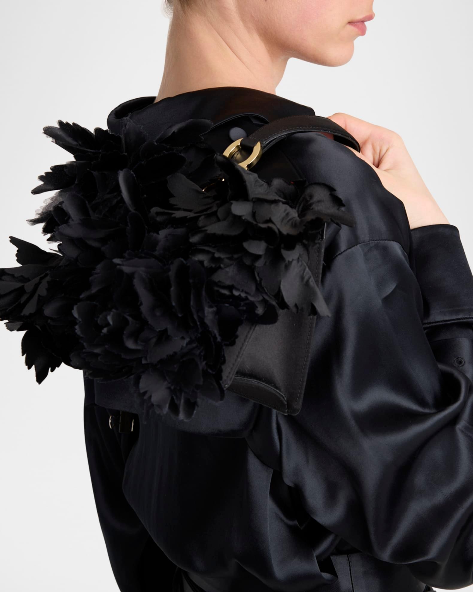 Floral Applique Leather Wristlet Product Image