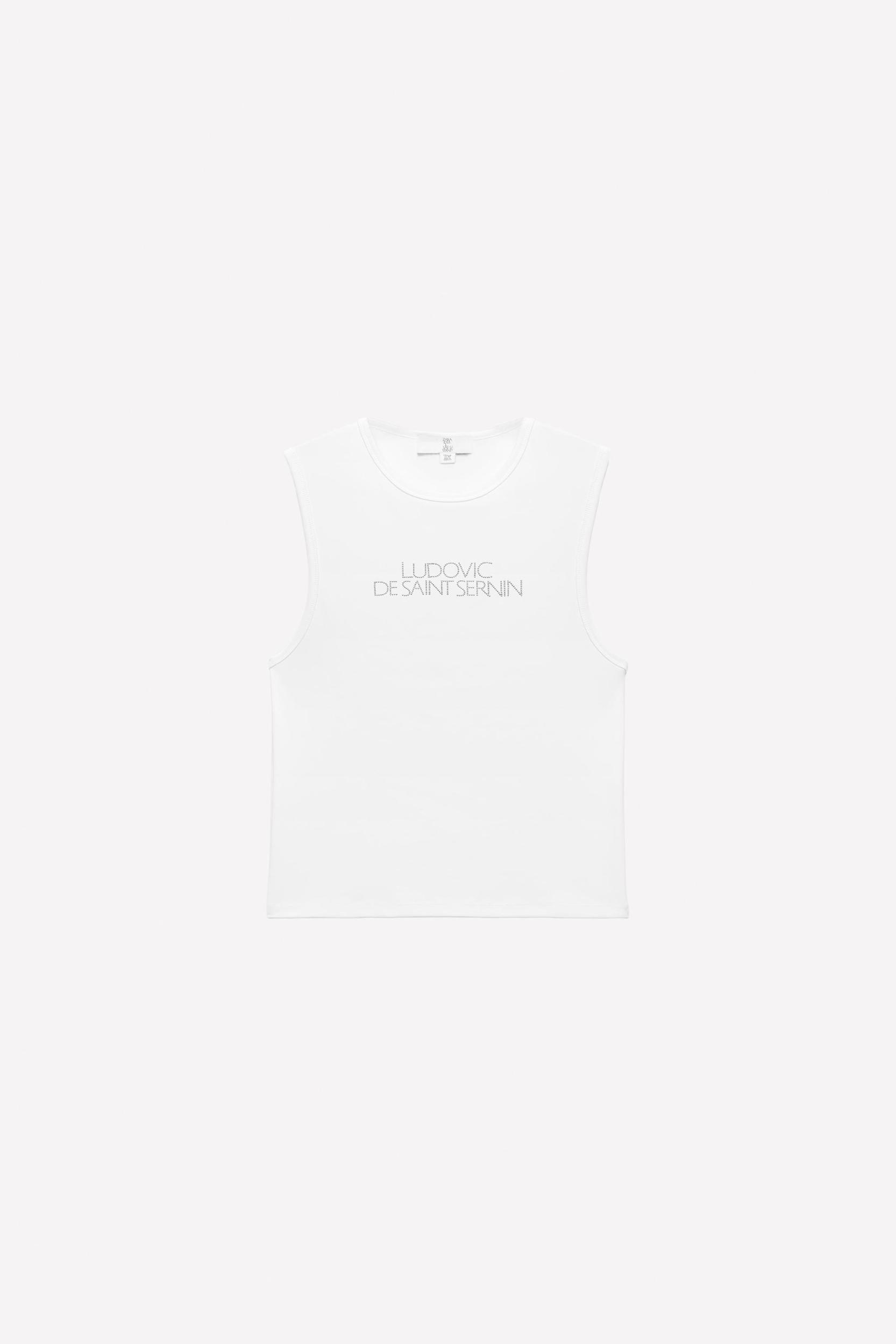 RHINESTONE LOGO TANK TOP LUDOVIC DE SAINT SERNIN x ZARA Product Image