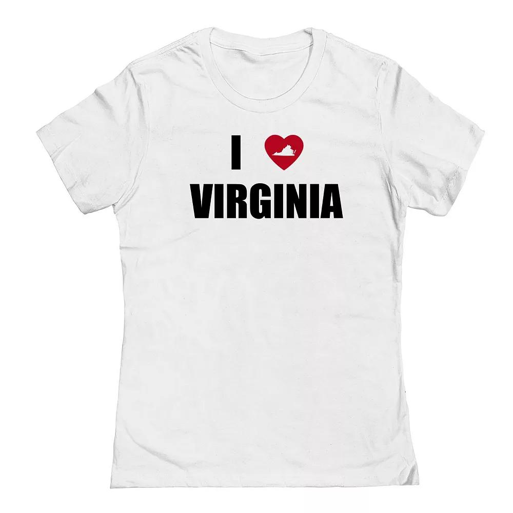 Junior's I Heart Virginia Graphic Tee, Women's,  Product Image