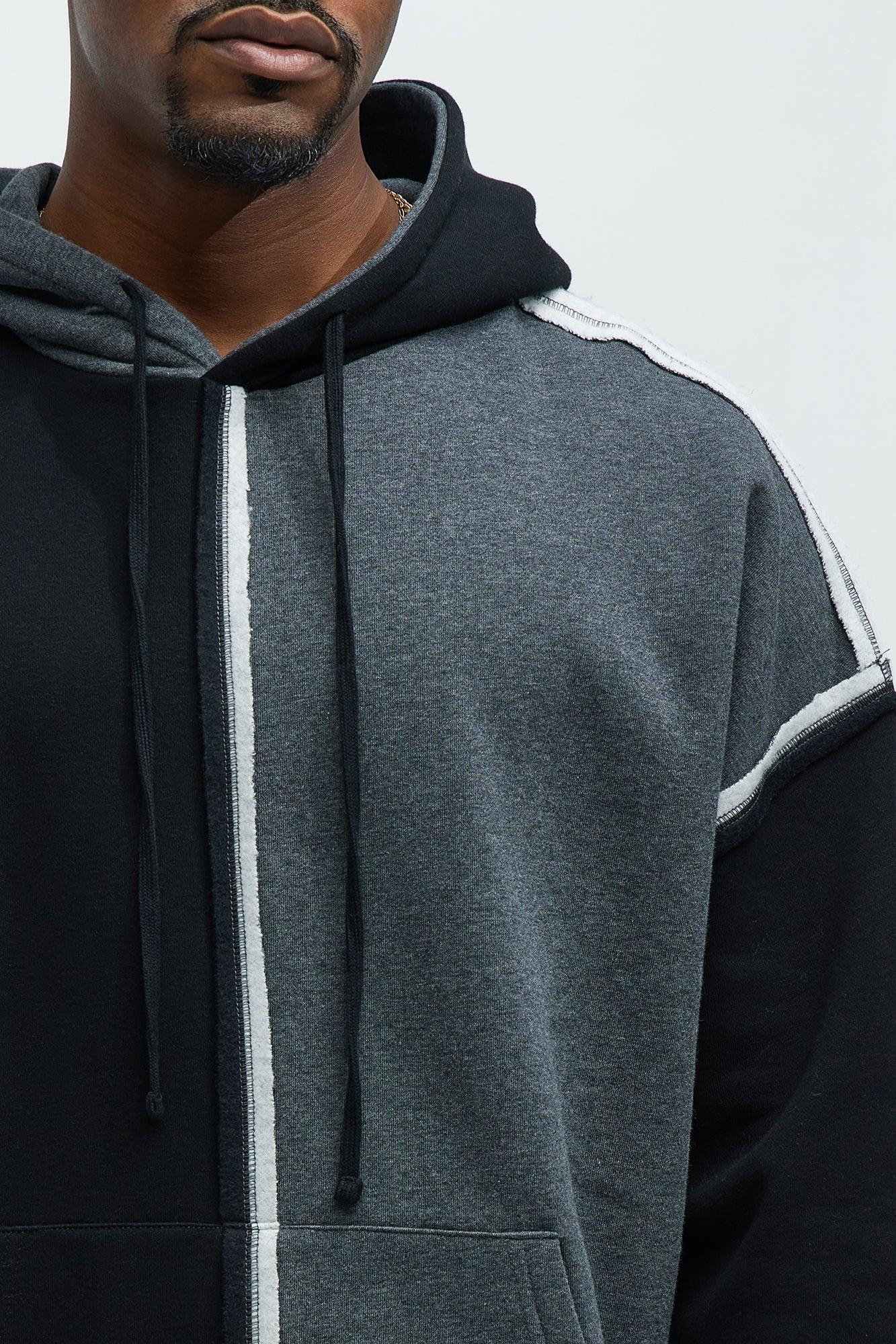Tyson Destroyed Oversized Hoodie - Black/combo Product Image