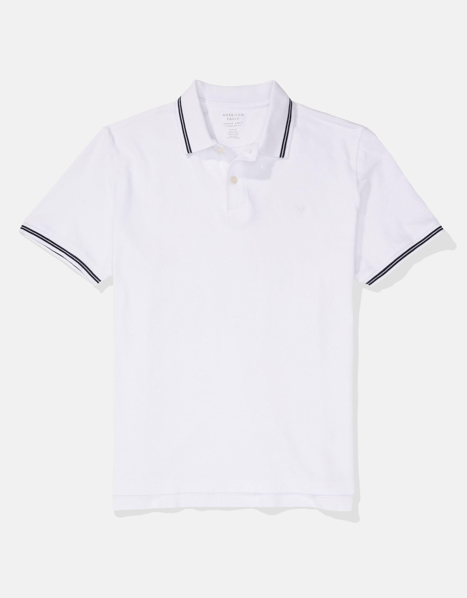 AE Lived-In Pique Polo Shirt Product Image