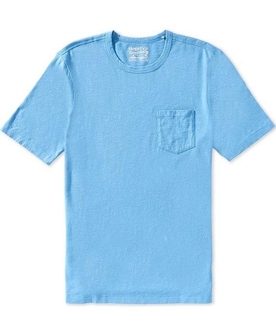 Faherty Sunwashed Organic Cotton Pocket Short Sleeve T-Shirt Product Image