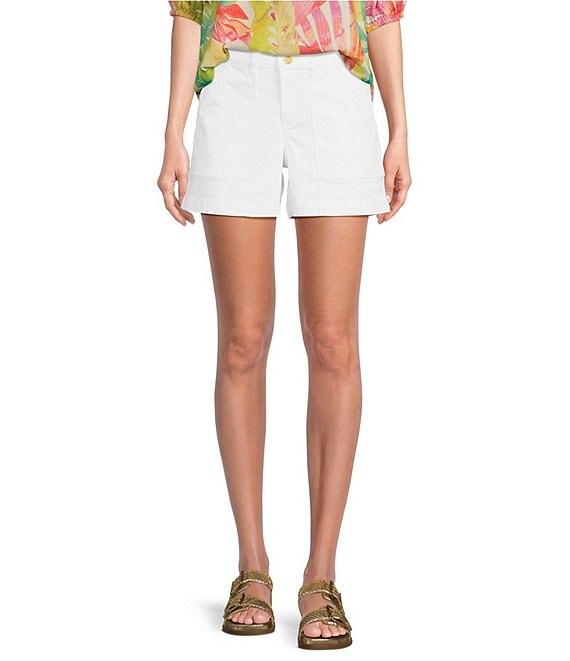 Tommy Bahama Ella Flat Front Stretch Denim Shorts Product Image