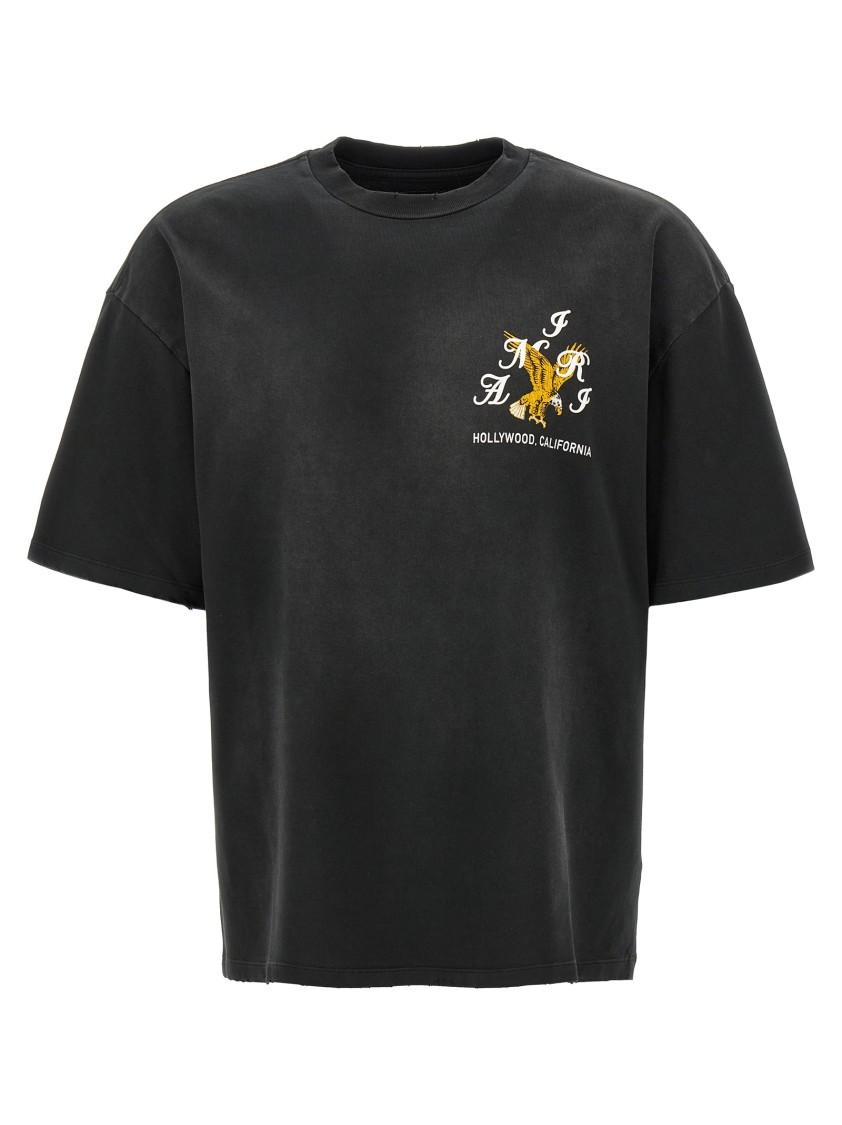 Black 'AMIRI' Eagle Oversized T-shirt Product Image