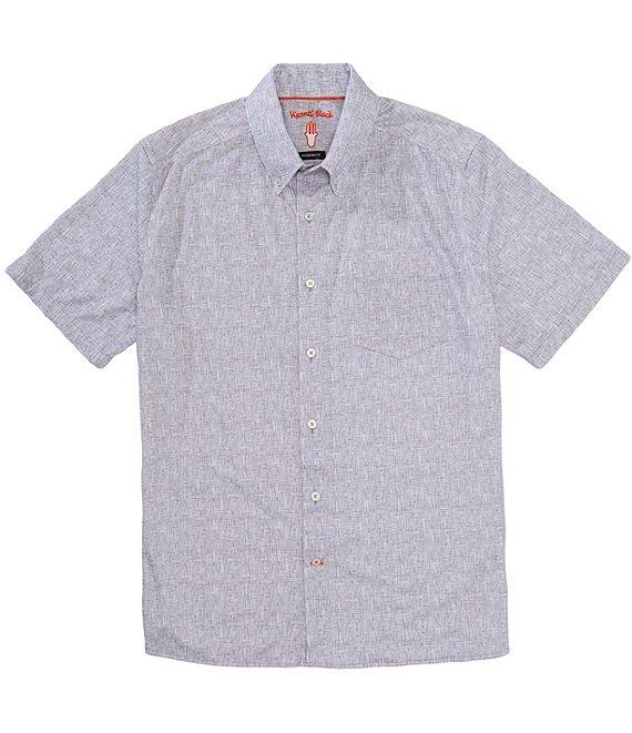 Visconti Textured Stretch Short Sleeve Woven Shirt Product Image