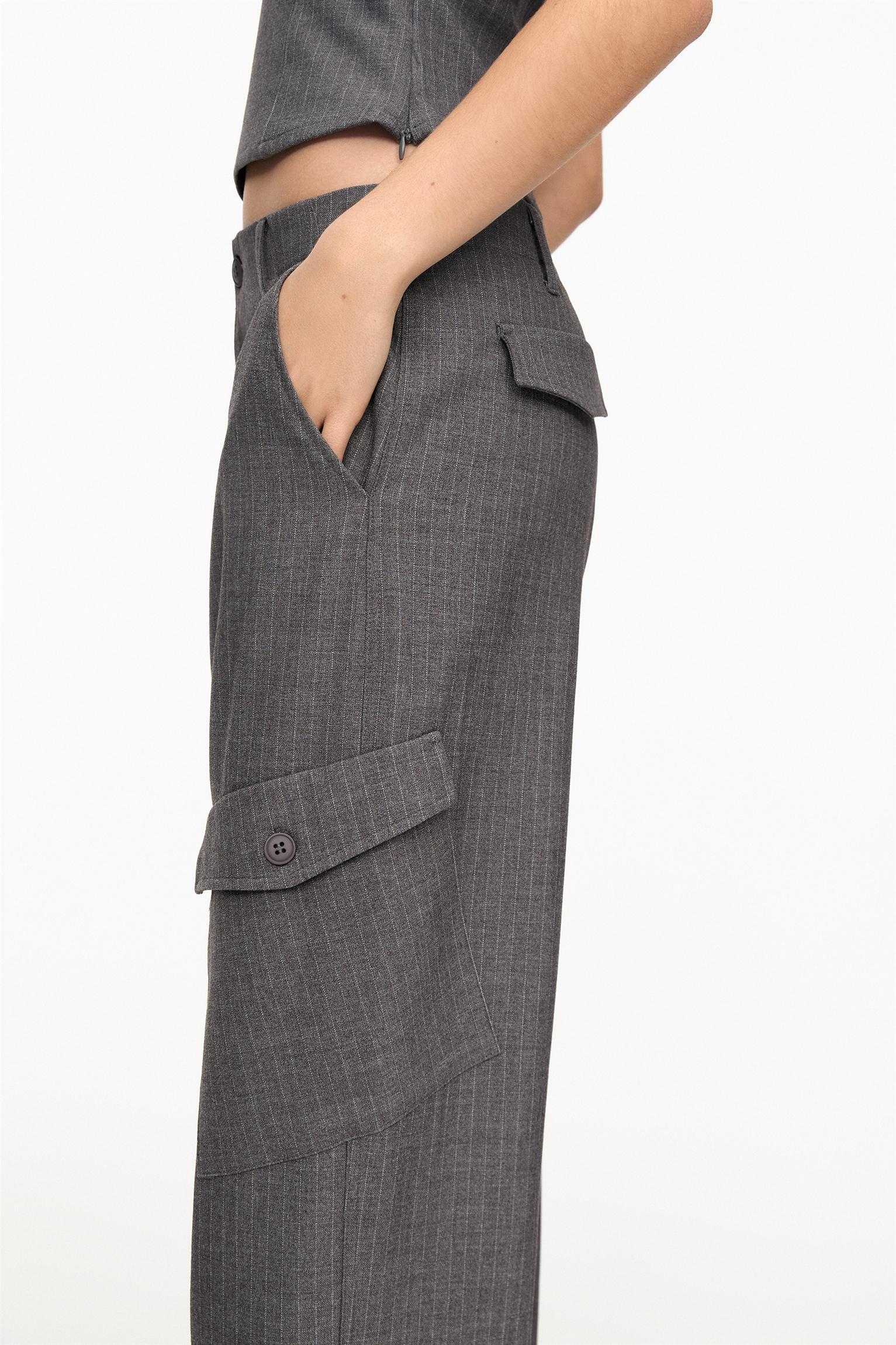 Smart pinstripe cargo pants Product Image