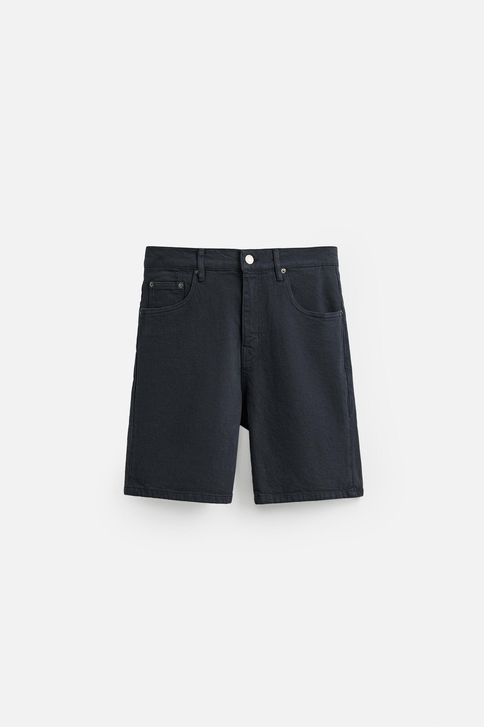 REGULAR FIT DENIM SHORTS Product Image
