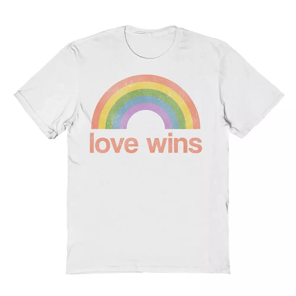 Men's Grayson Threads The Label Love Wins Pride Graphic Tee, Size: Medium, White Product Image