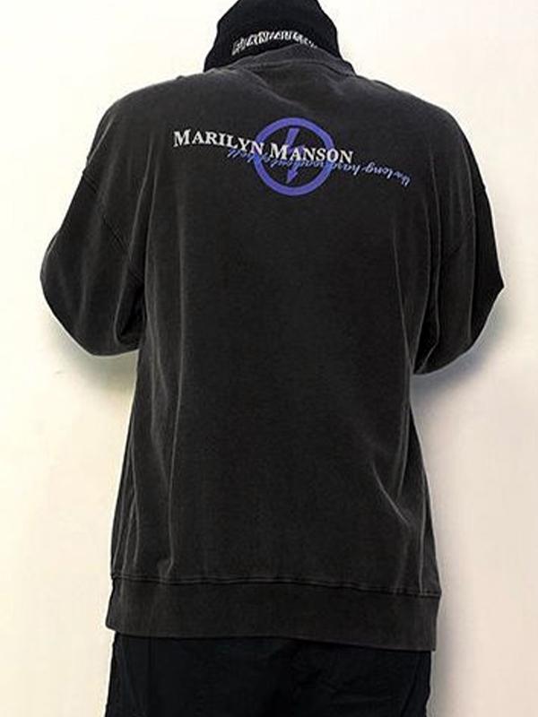 Men's Fleece Street Portrait Print Sweatshirt Product Image