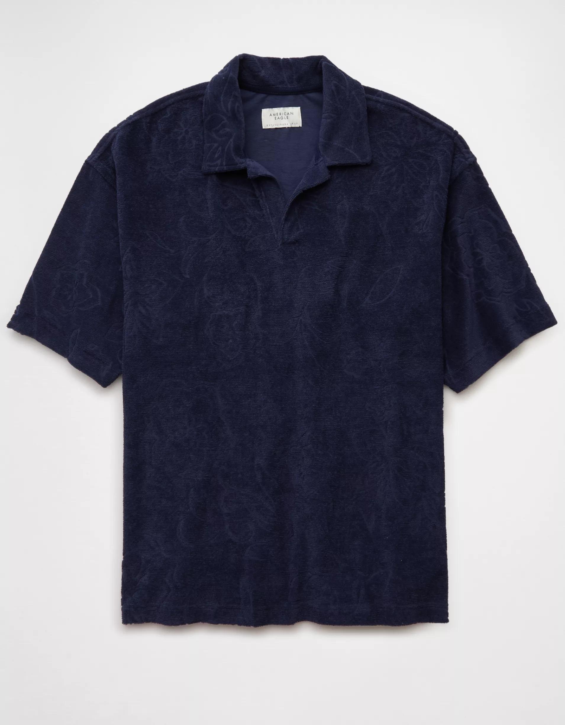 AE Terry Polo Shirt Product Image