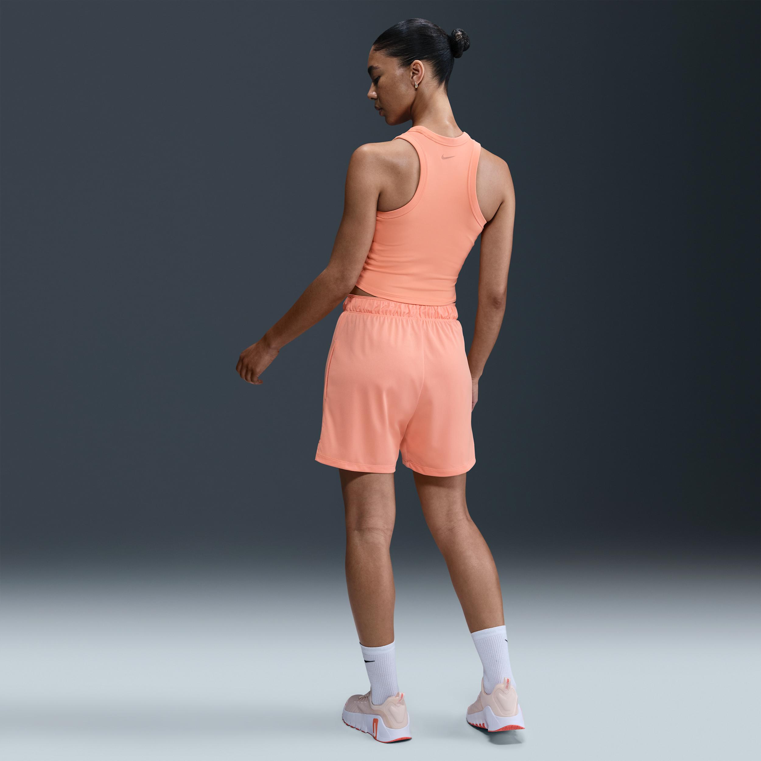 Nike Womens One Fitted Dri-FIT Cropped Tank Top | FN2806-844 Product Image