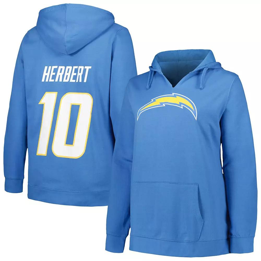 Women's Profile Justin Herbert Powder Blue Los Angeles Chargers Plus  Product Image