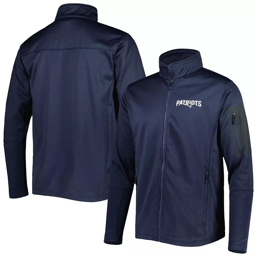 Men's Dunbrooke Heather Navy New England Patriots Freestyle Coated Tech Fleece Full-Zip Jacket, Size: 2XL, Blue Product Image