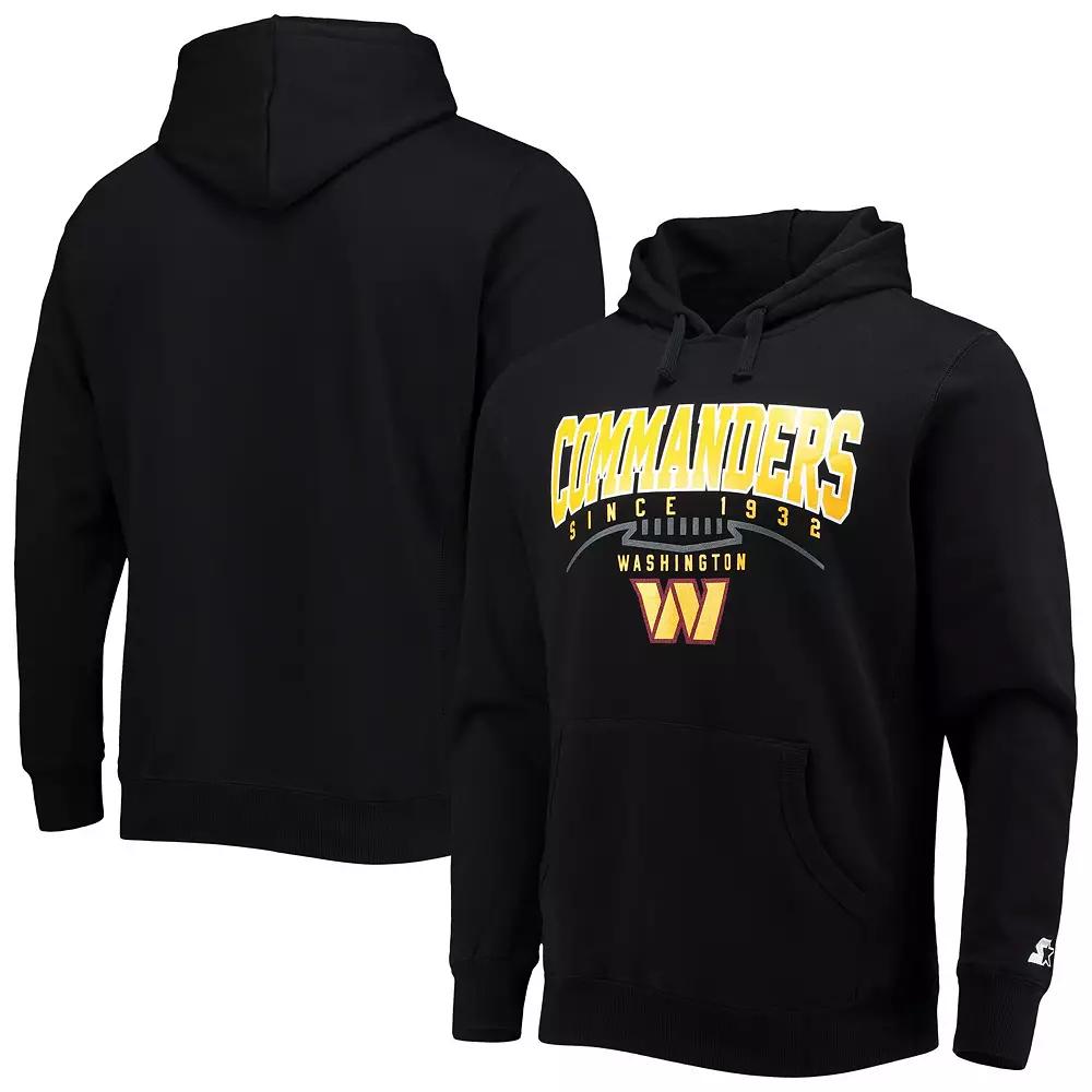 Men's Starter Black Washington Commanders Premier Pullover Hoodie,  Product Image