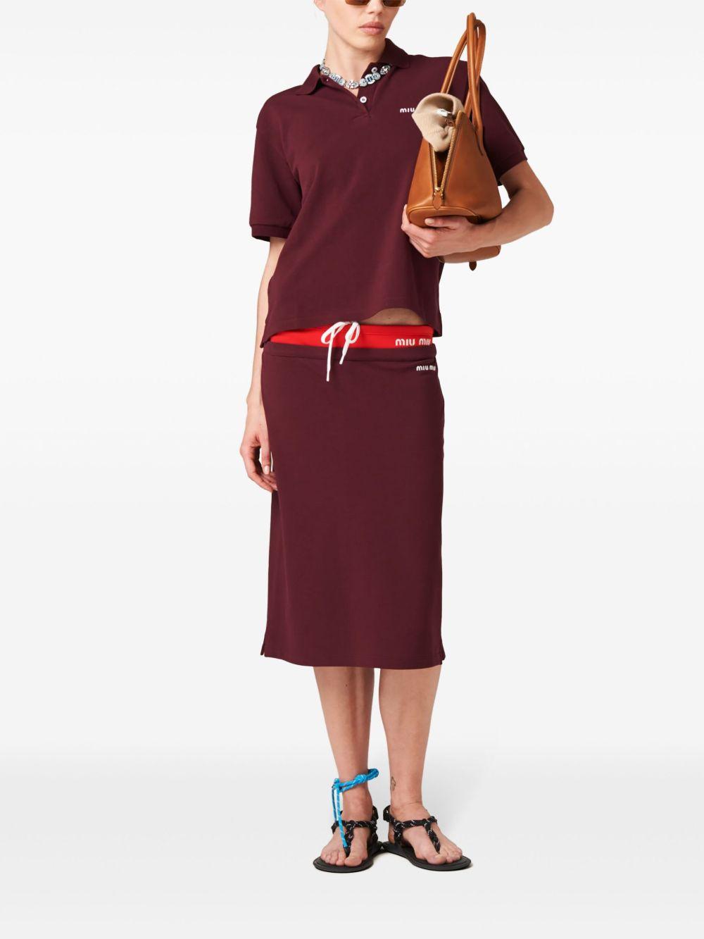 logo-embroidered cotton polo shirt Product Image