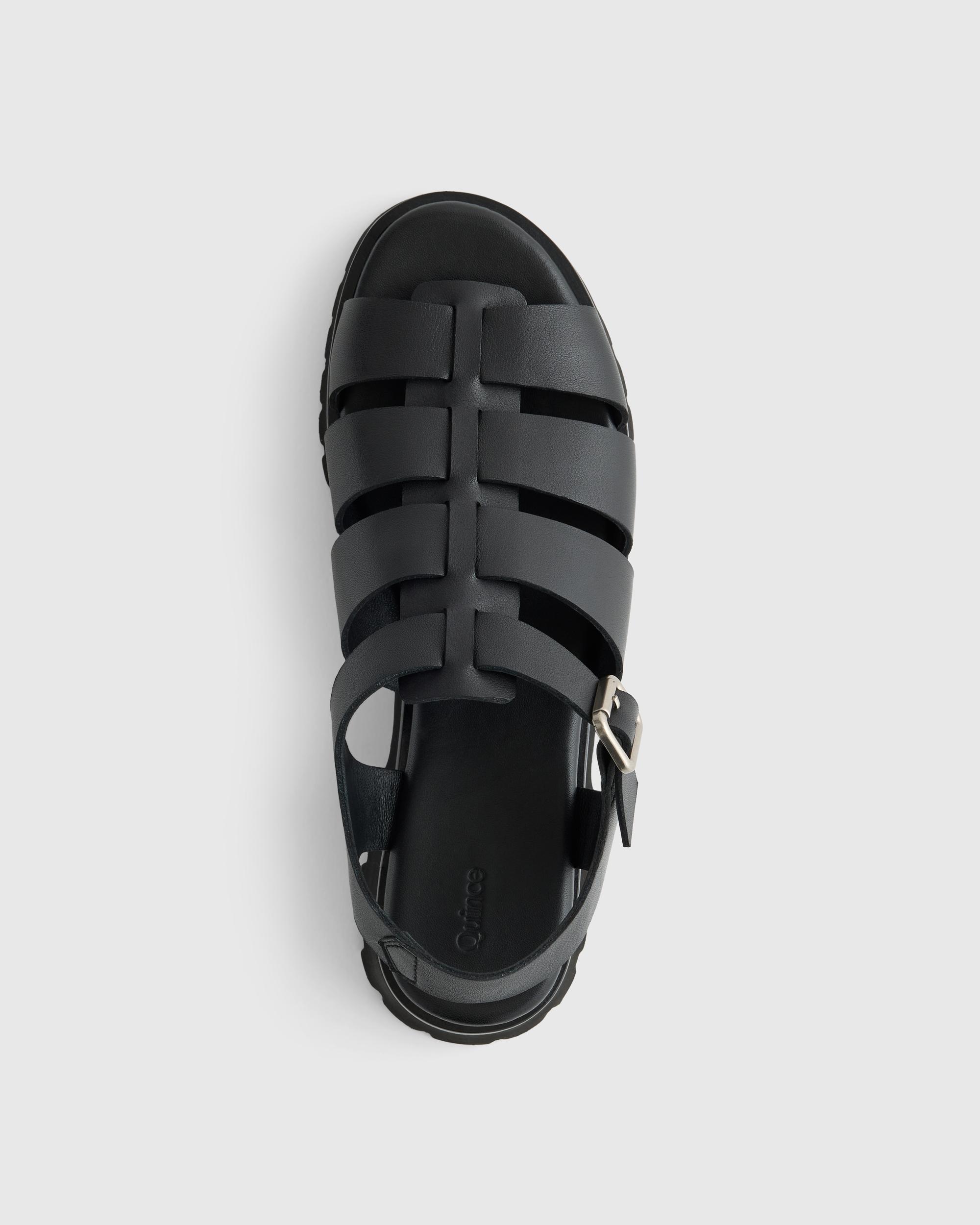 Quince | Women's Italian Leather Lug Sole Fisherman Sandal Product Image