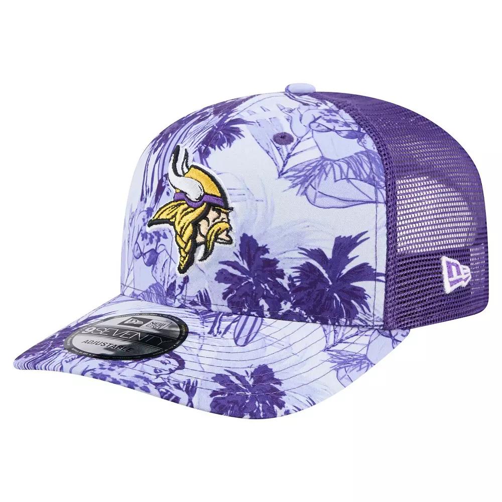 Men's New Era Purple Minnesota Vikings Hula 9SEVENTY Adjustable Trucker Hat Product Image