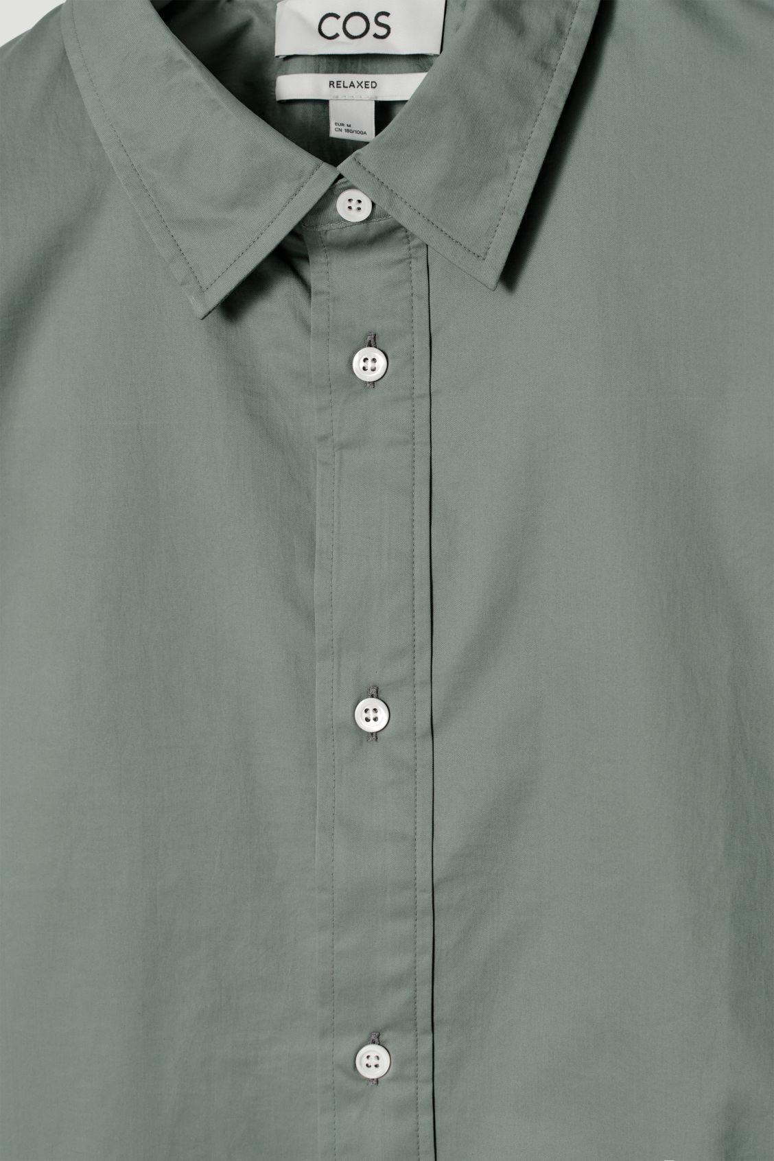 BOXY SHORT-SLEEVED COTTON SHIRT Product Image