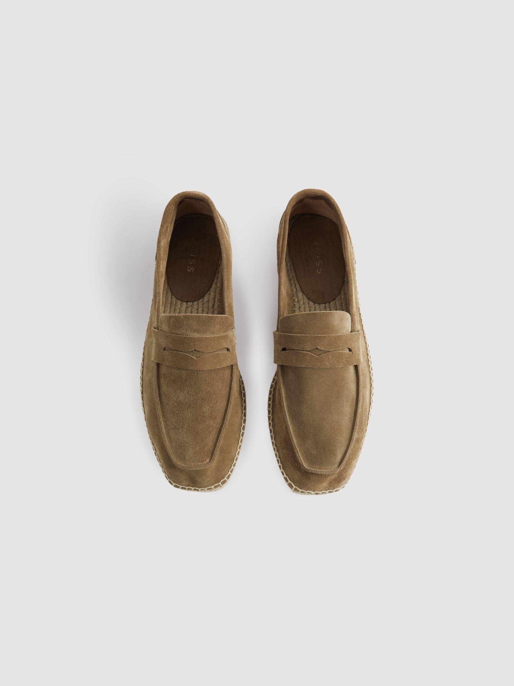 Suede Espadrilles in Stone Product Image