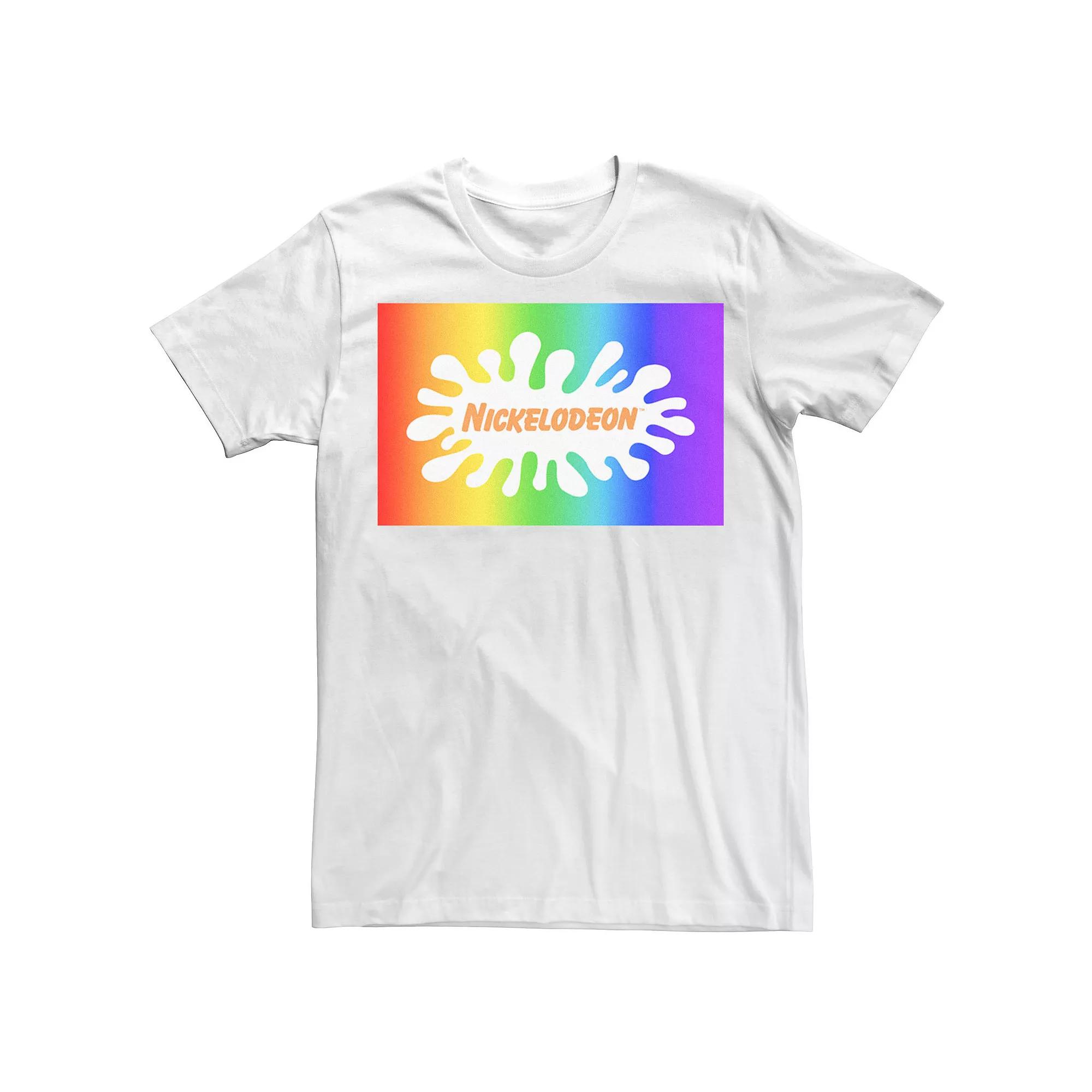 Adult Nickelodeon Pride Rainbow Gradient Logo Tee, Men's,  Product Image