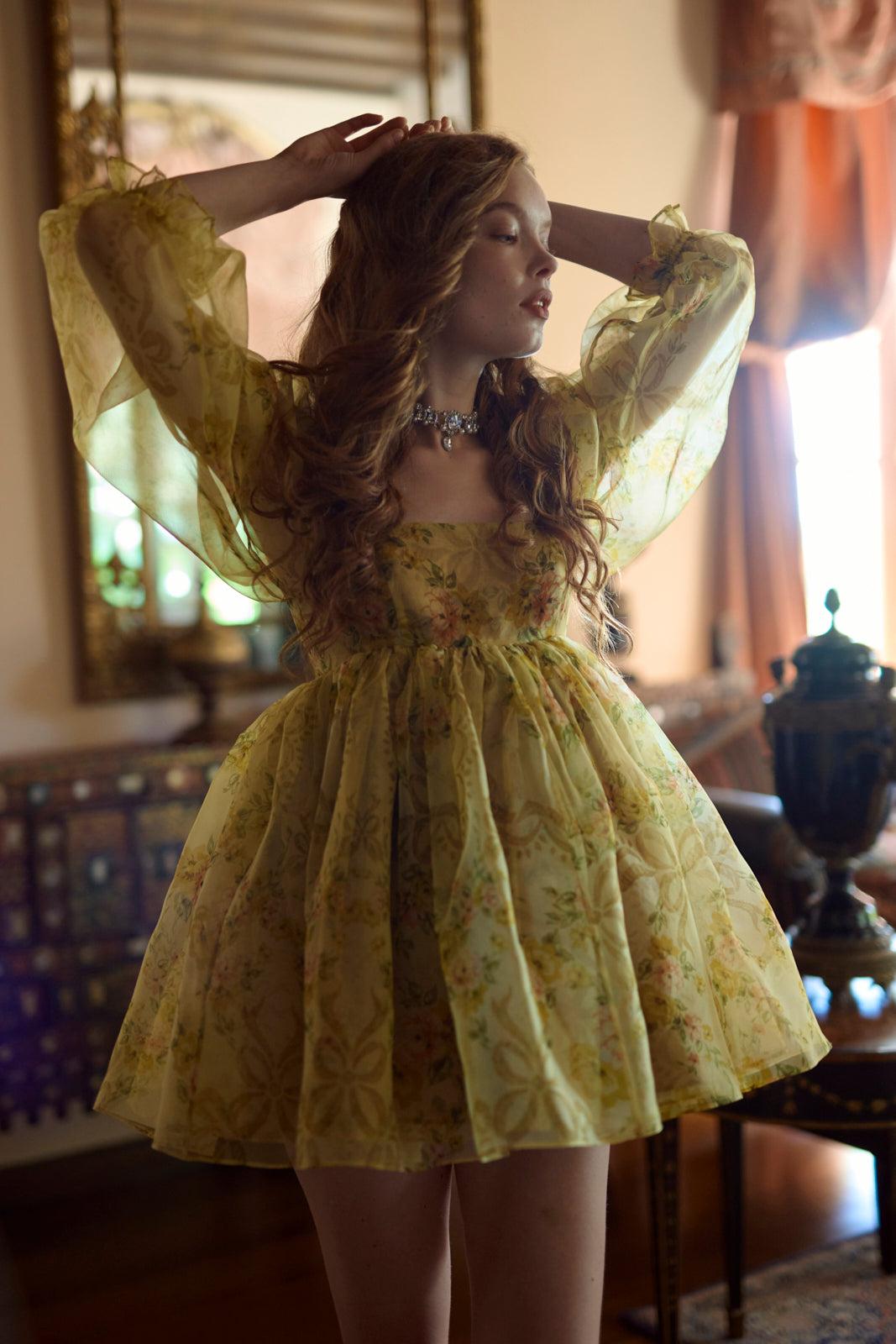 The Crème Brulee Puff Dress Product Image