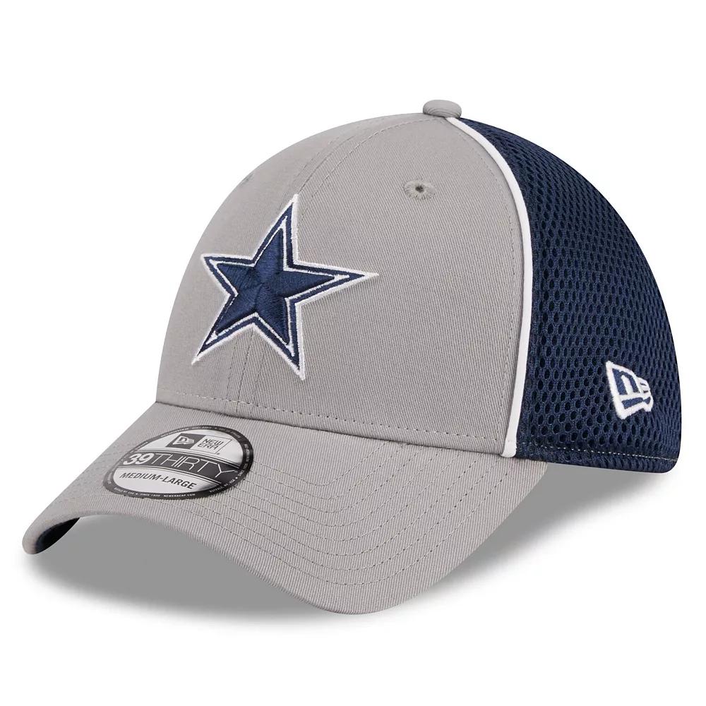 Men's New Era Gray Dallas Cowboys  Pipe 39THIRTY Flex Hat, Size: Large/XL, Grey Product Image