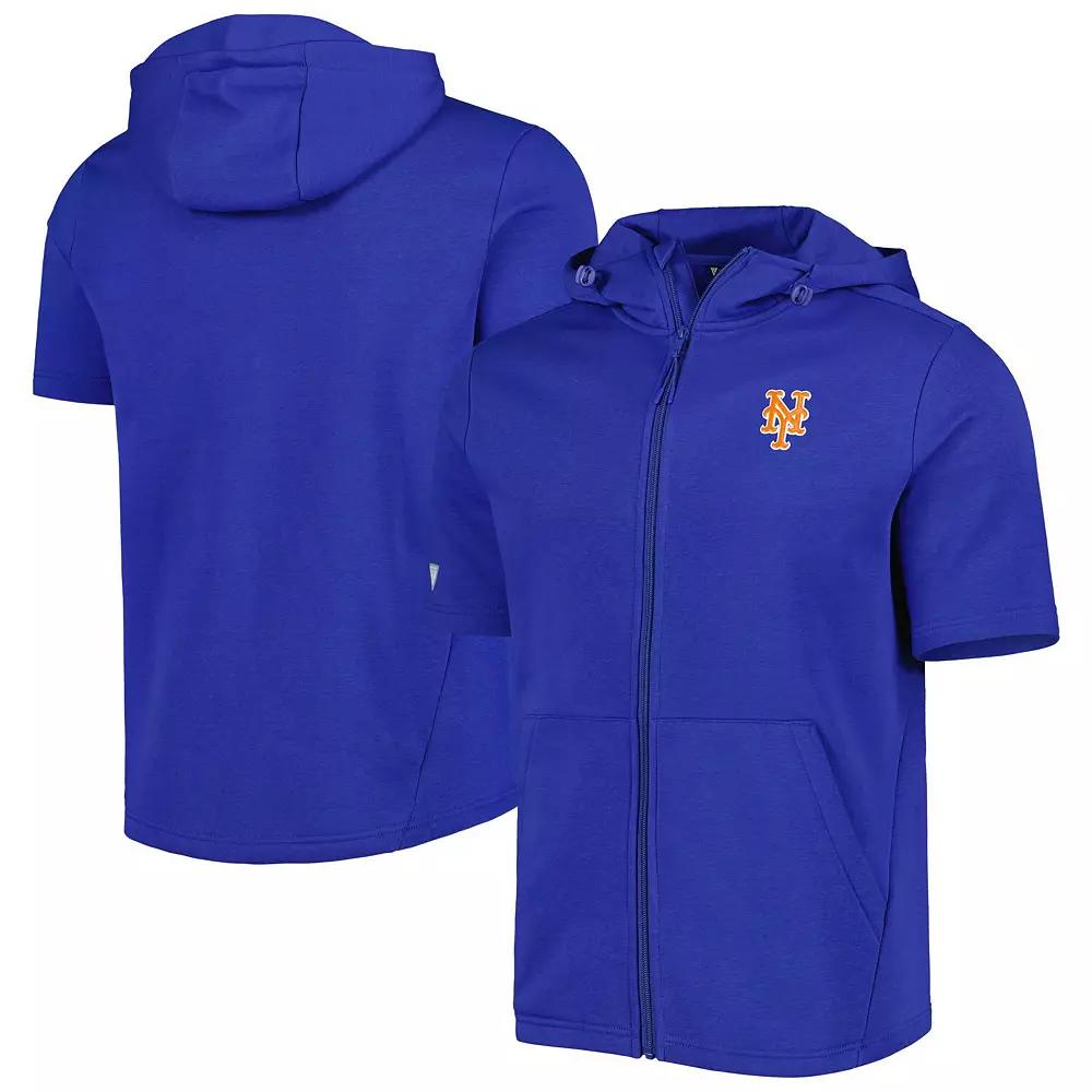 Men's Levelwear Royal Chicago Cubs Recruit Full-Zip Short Sleeve Hoodie, Size: Medium, Blue Product Image