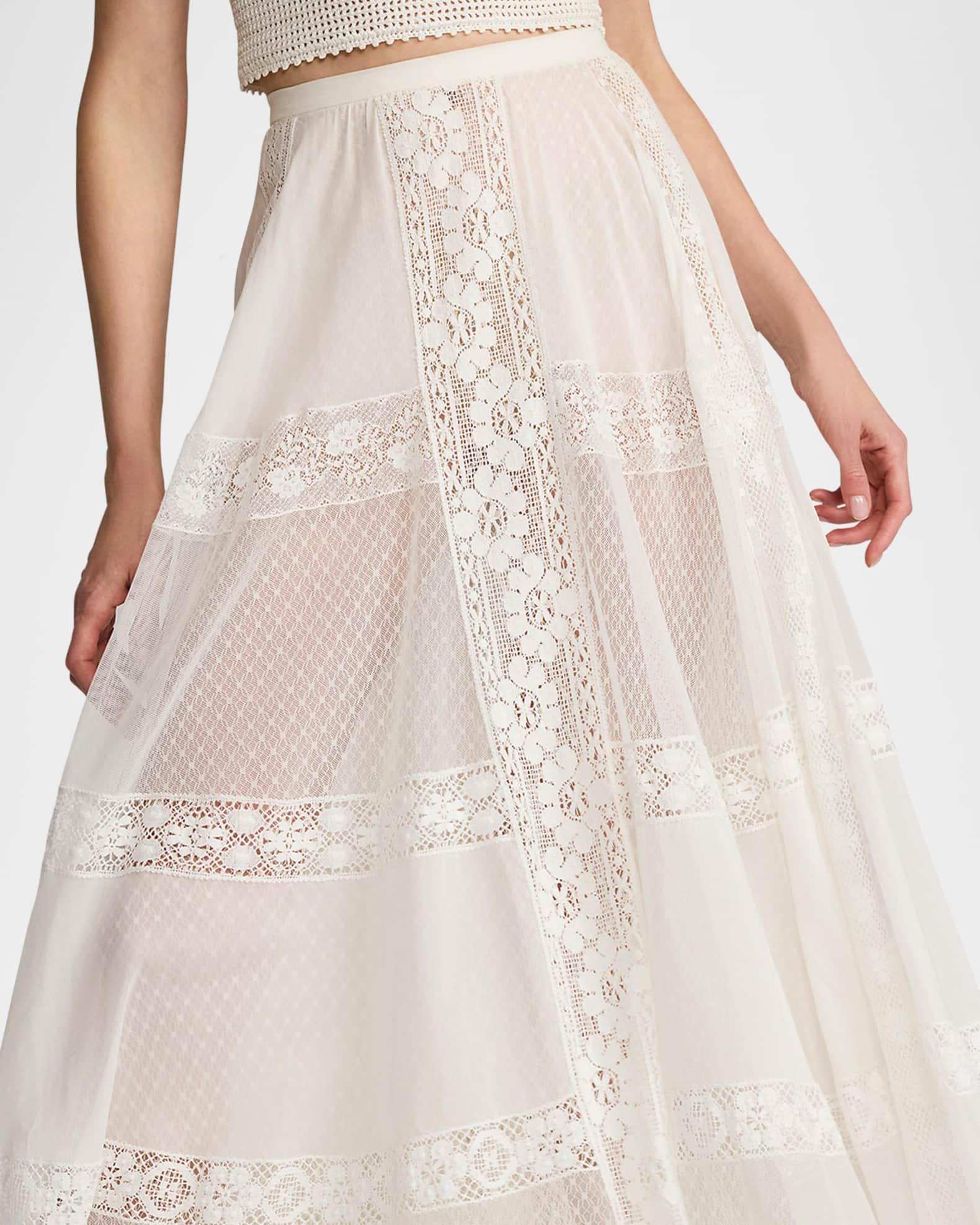 Malti Embroidered Voile Maxi Skirt Product Image