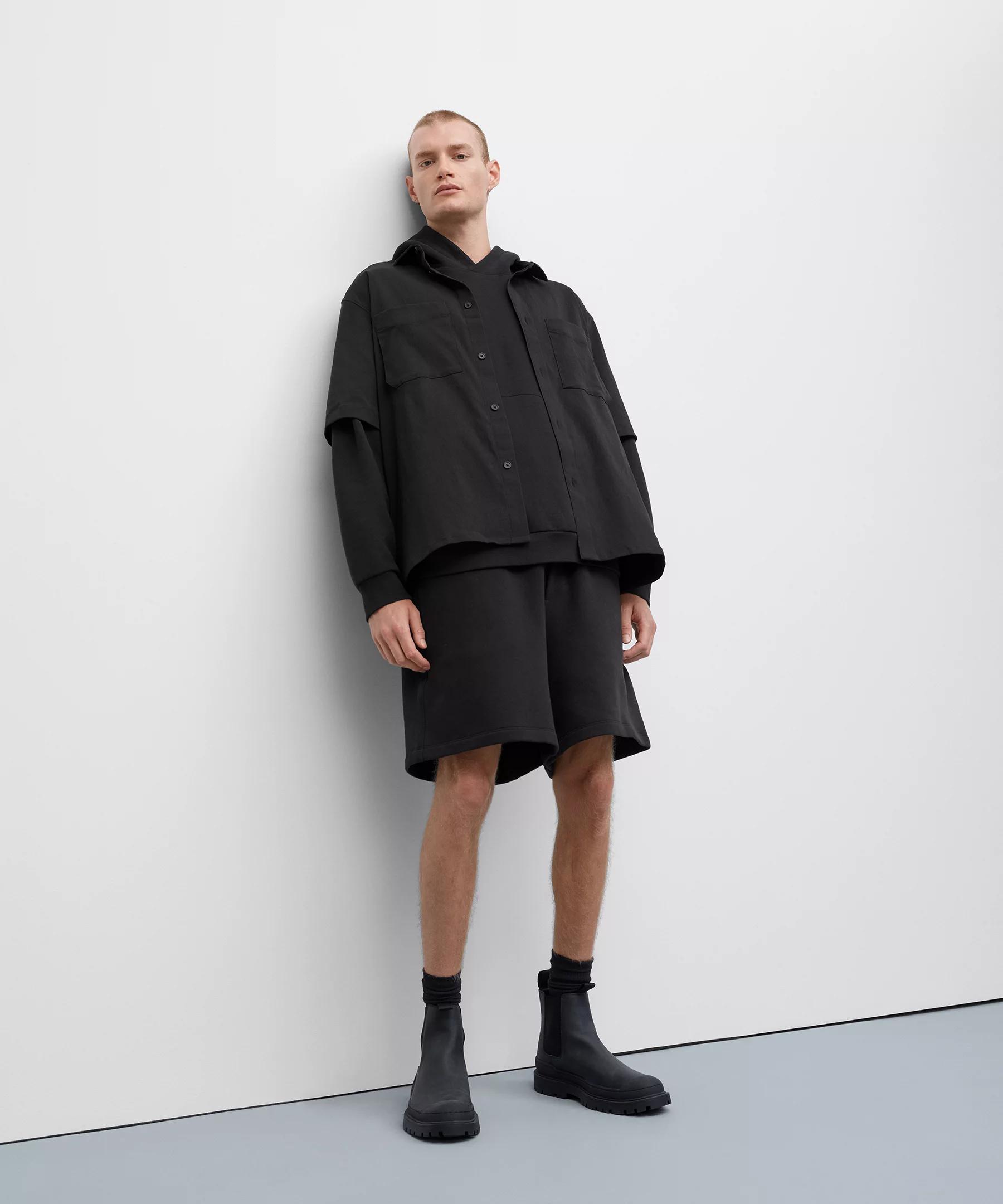 Relaxed-Fit Short Sleeve Button-Up Shirt Product Image