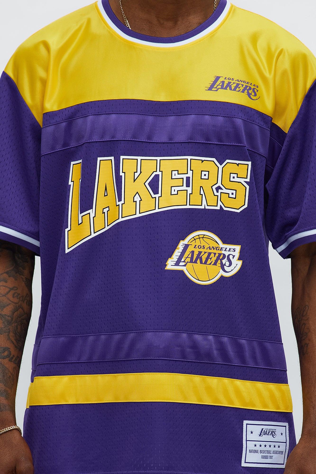 Lakers Regular Fit Basketball Tee - Purple Male Product Image