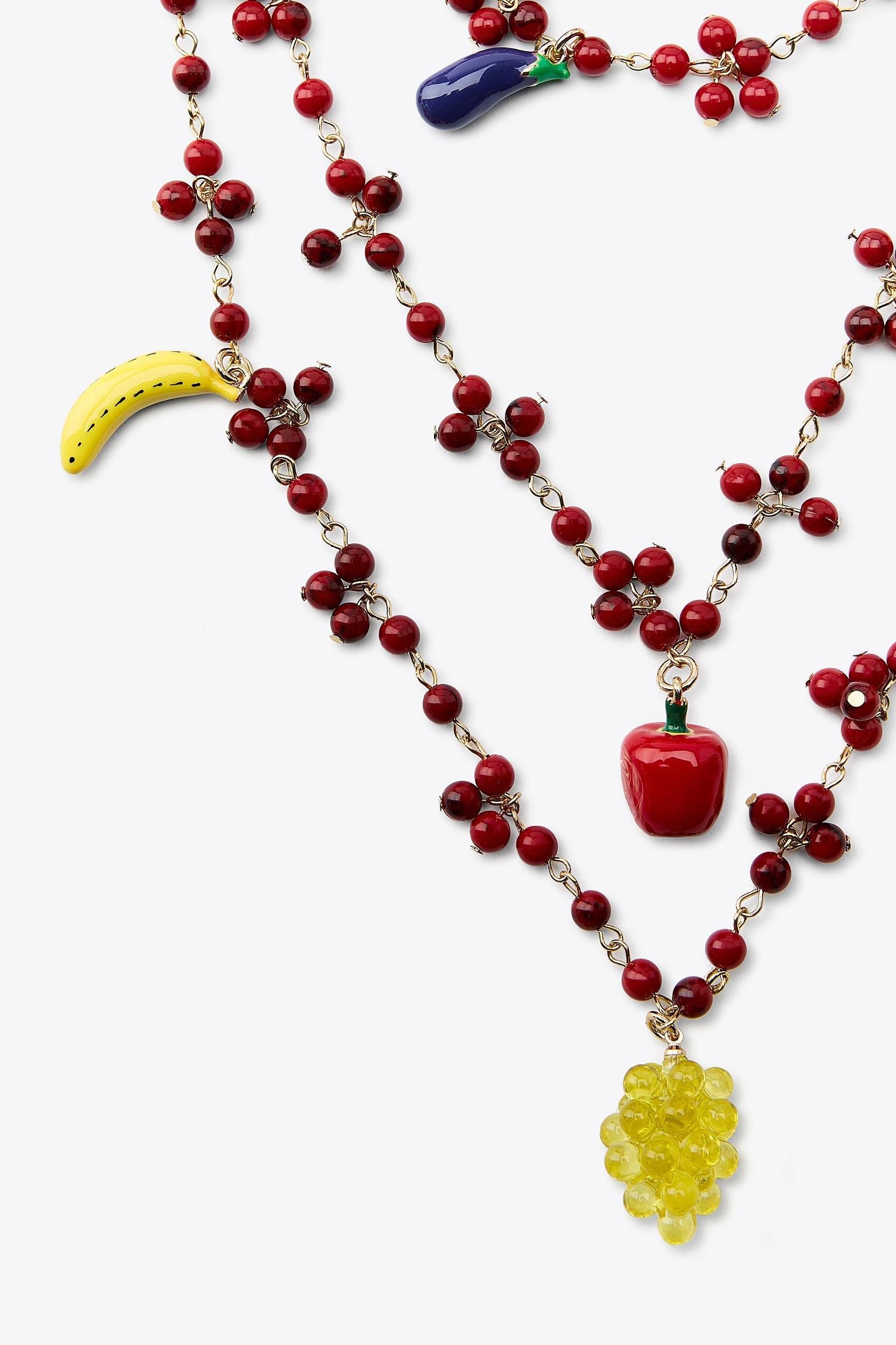 FRUIT BEAD WATERFALL NECKLACE Product Image