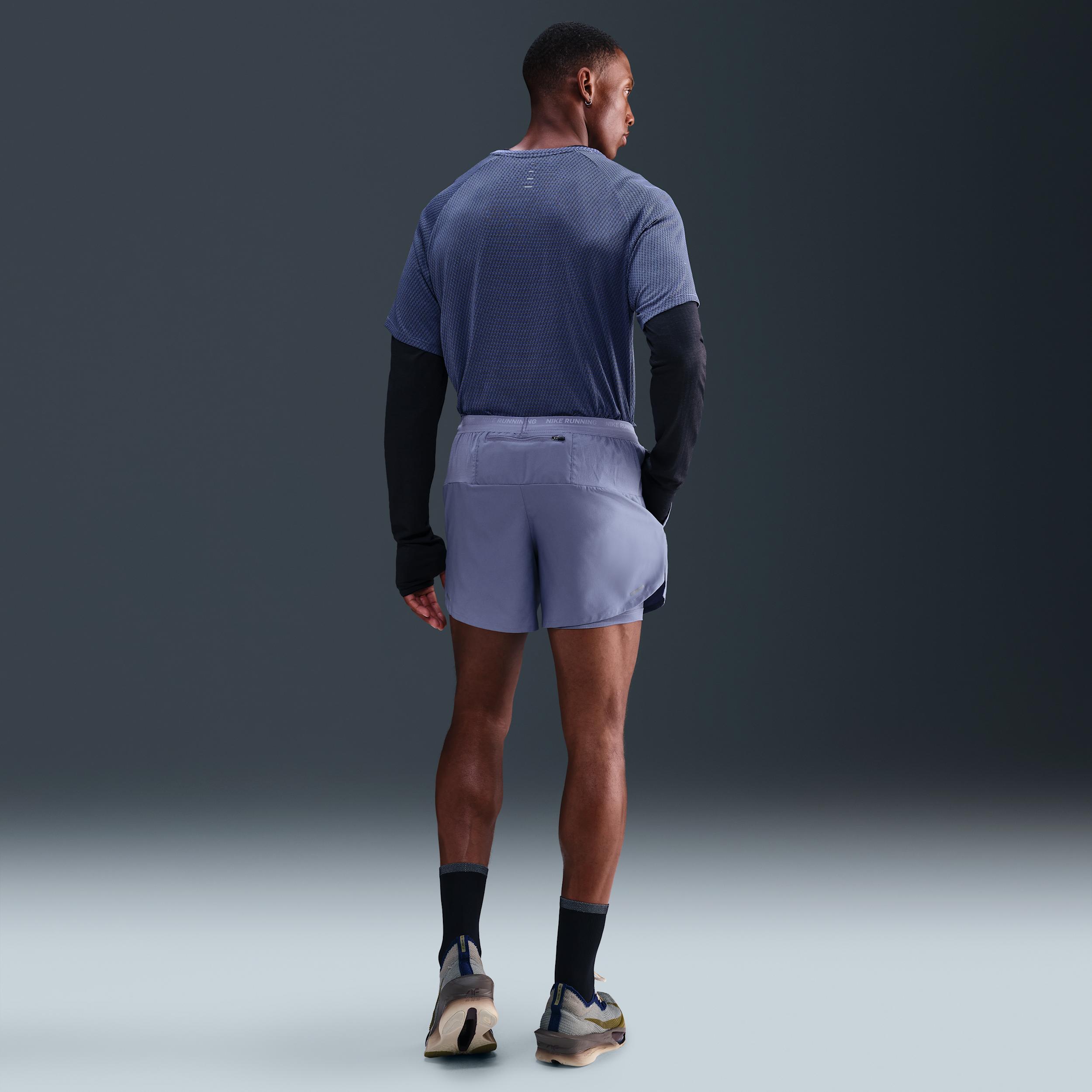 Nike Mens Stride Dri-FIT 5 2-in-1 Running Shorts | FN2992-499 Product Image