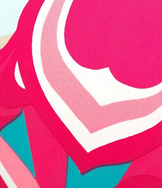 Trina Turk Pommes Abstract Double Georgette Printed High Rise Shorts Product Image