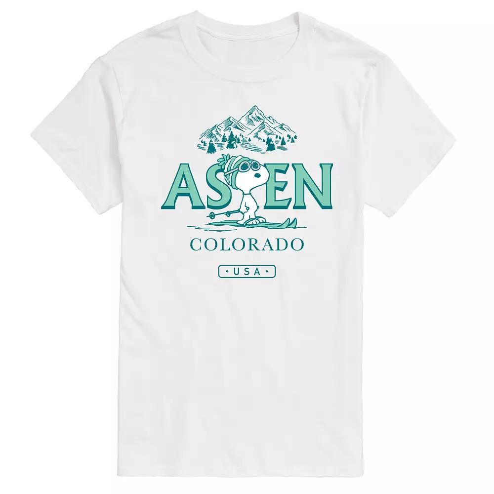 Men's Peanuts Snoopy Aspen Colorado Graphic Tee,  Product Image