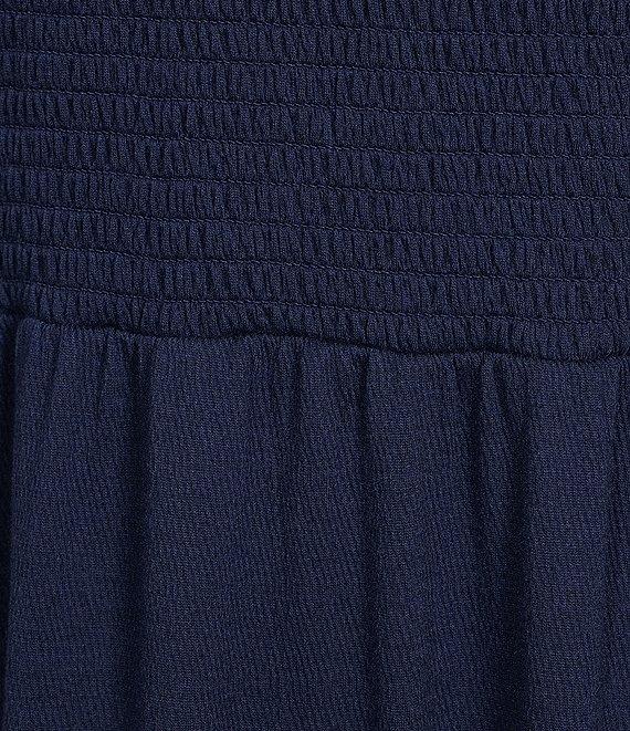 Nurture by Westbound Long Sleeve Smocked Bodice Midi Dress Product Image