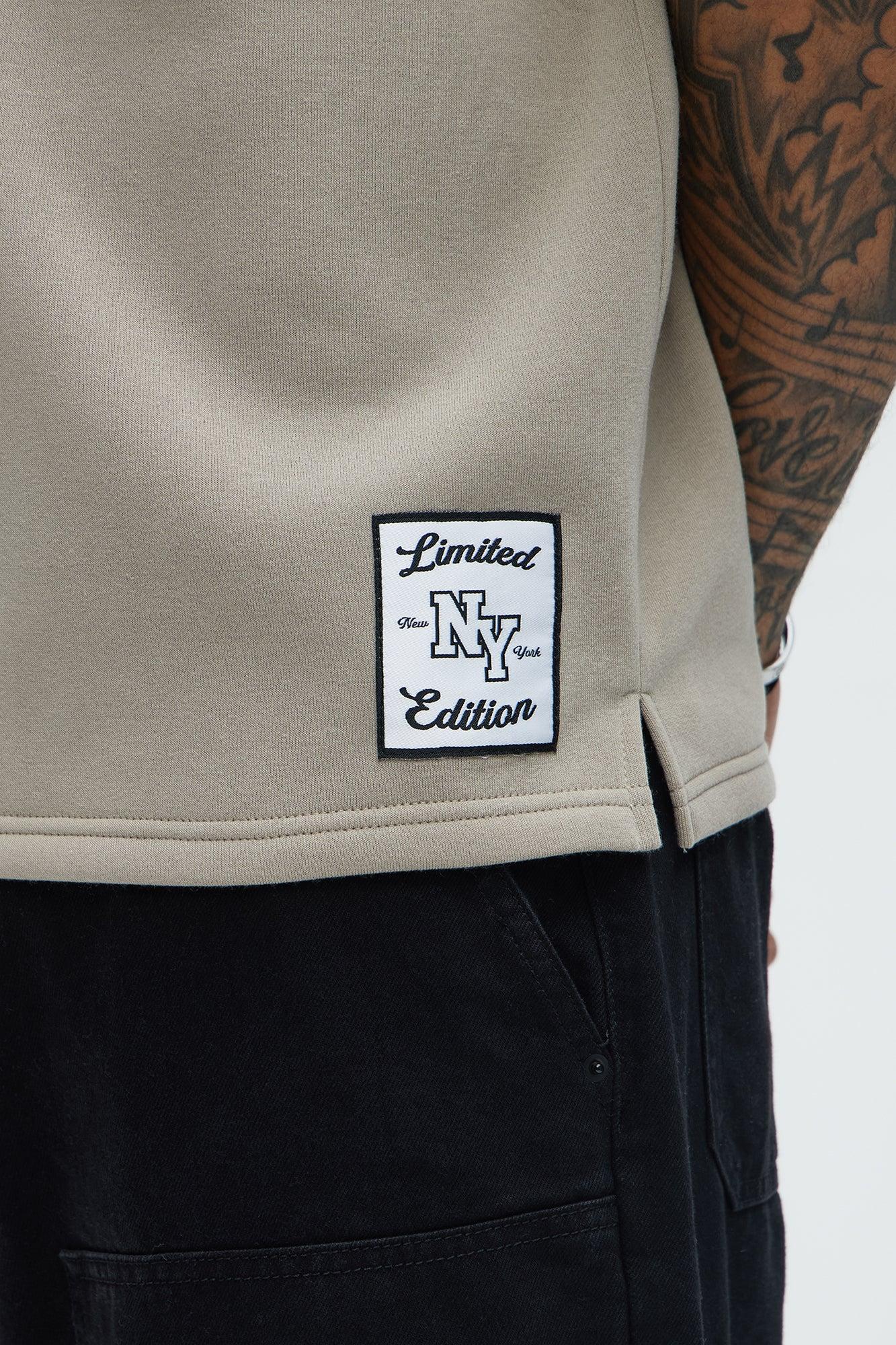 Classic New York Short Sleeve Henley - Stone Product Image