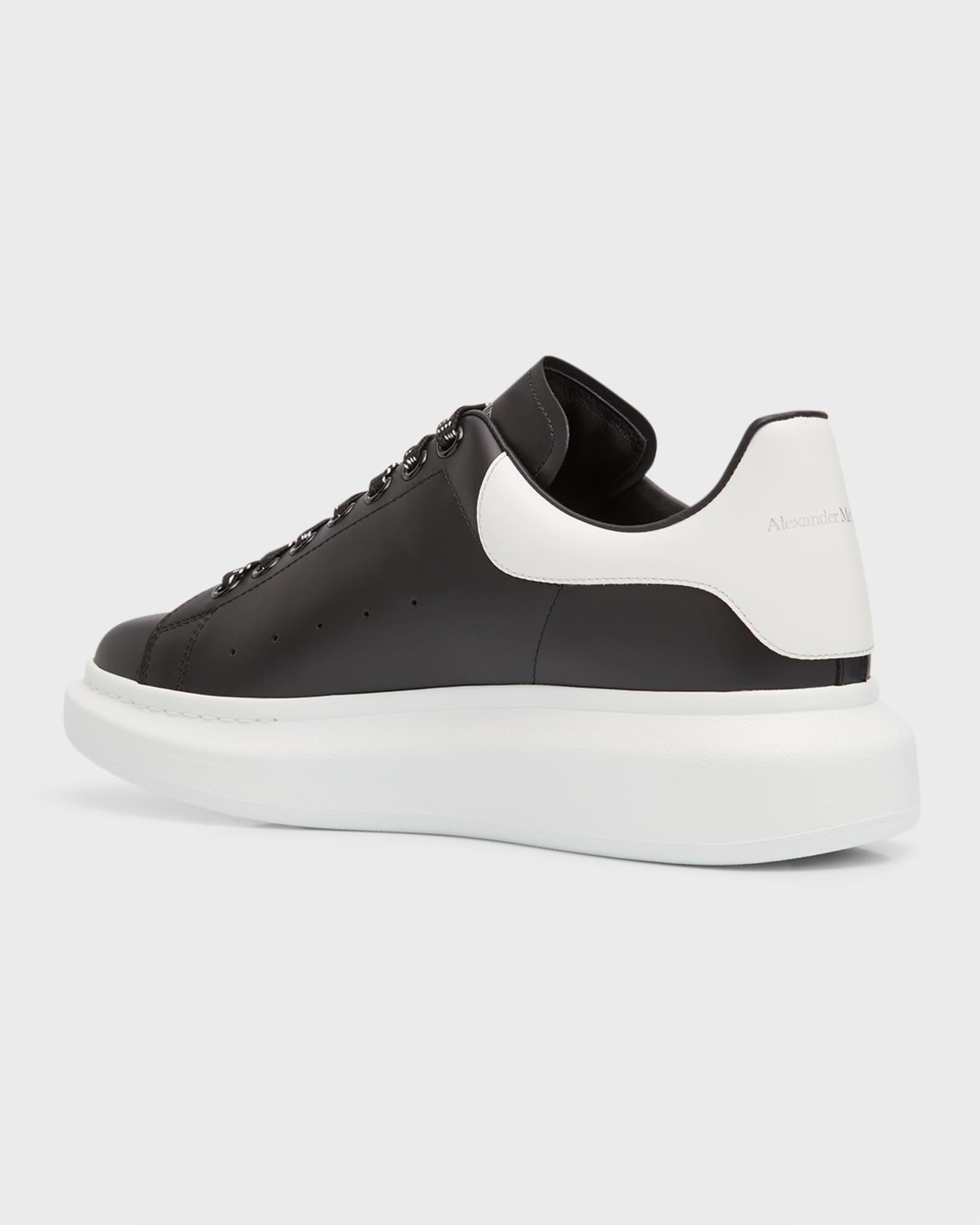 Mens Oversized Leather Platform Sneakers Product Image