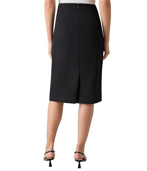 Kasper Petite Size Stretch Crepe Skimmer Skirt Product Image
