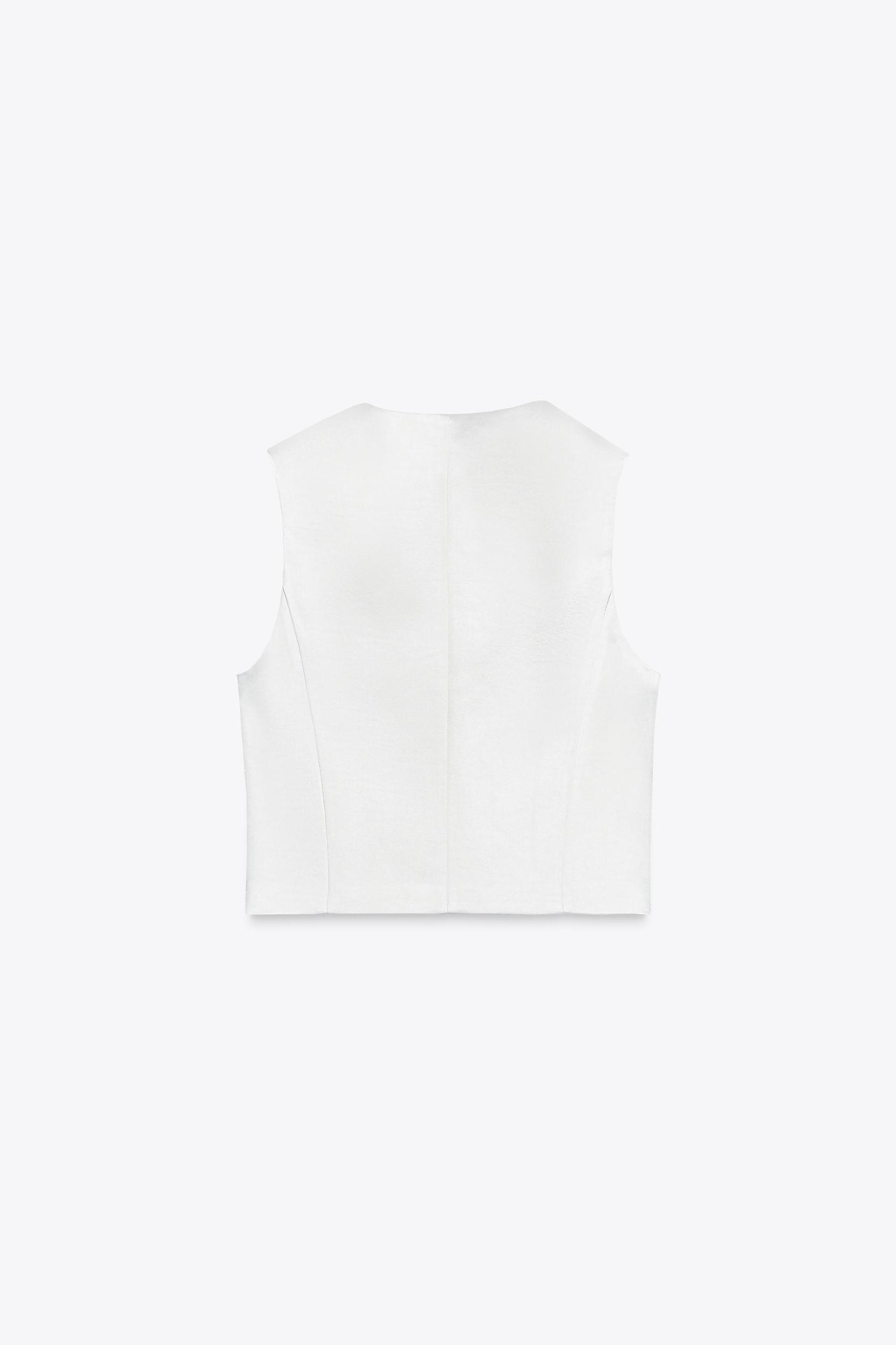ZW COLLECTION SATIN VEST Product Image