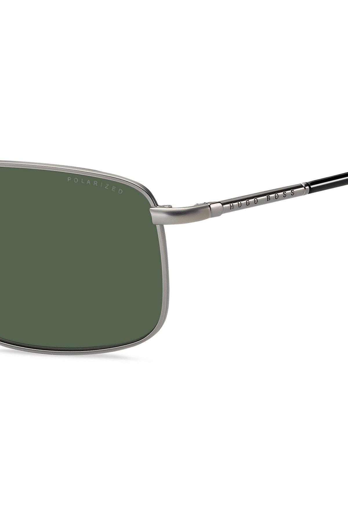 BOSS - Double-bridge sunglasses with green lenses Product Image