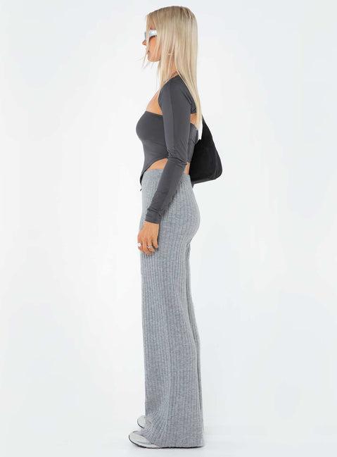 Montana Knit Pants Grey Marle Product Image