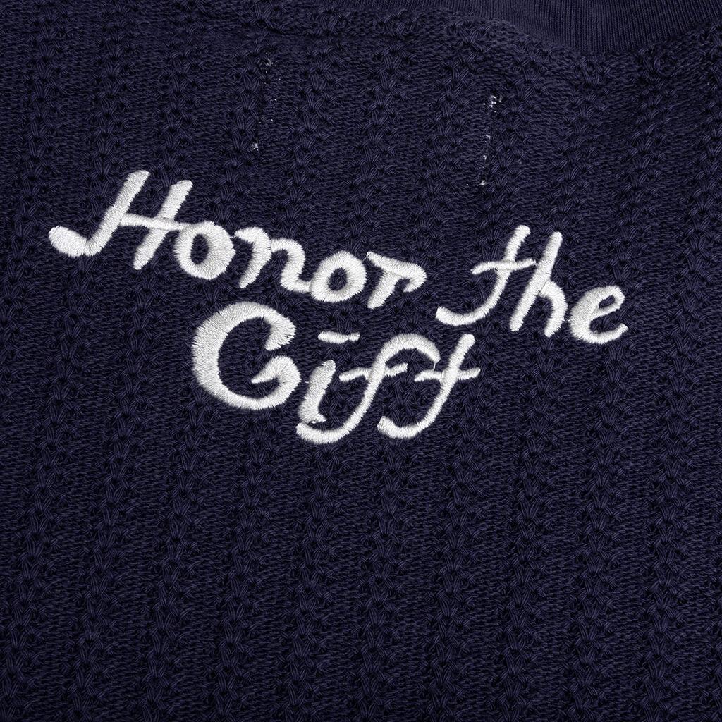 Knit Box Tee - Navy Male Product Image