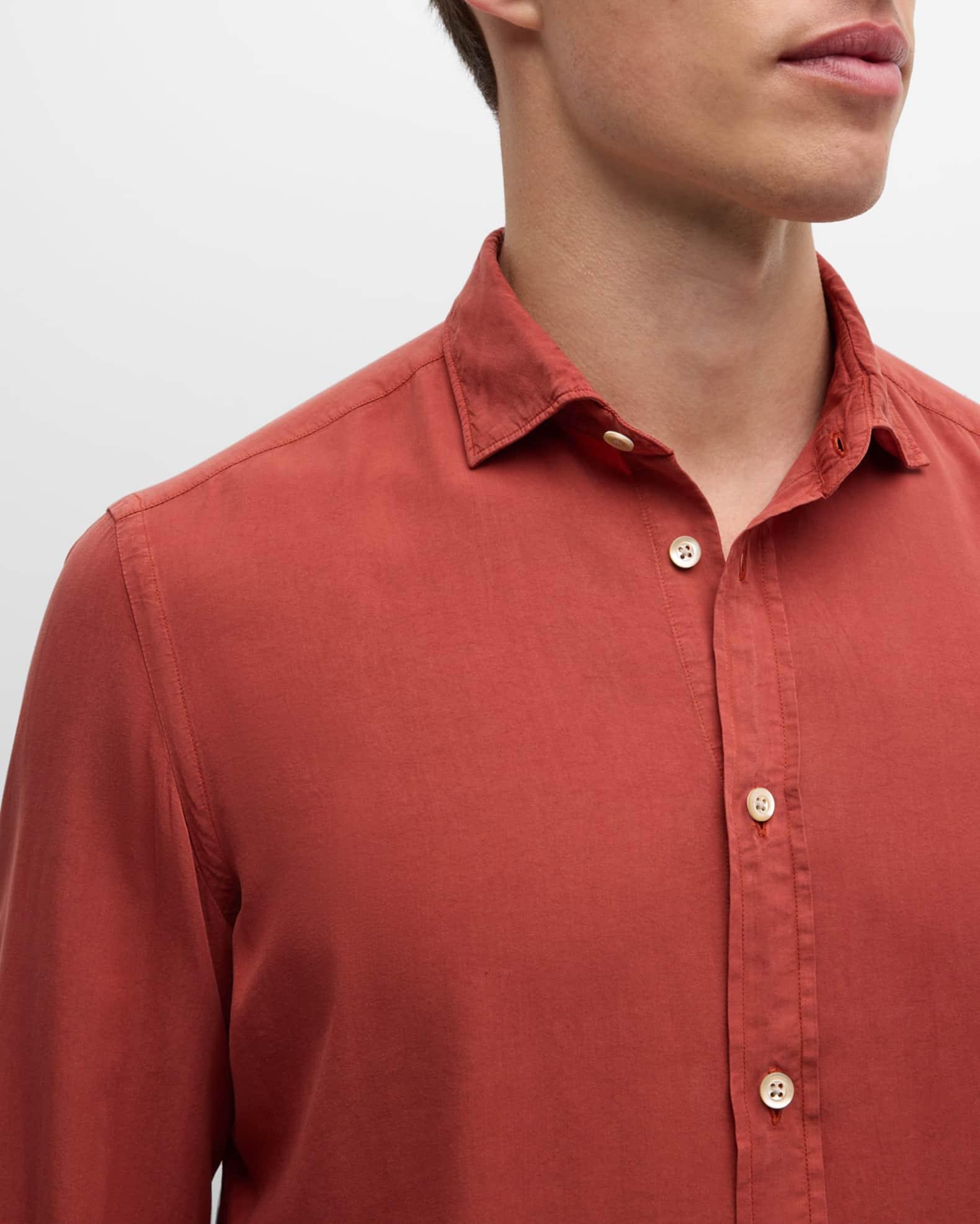 Men's Garment-Dyed Lyocell Sport Shirt Product Image