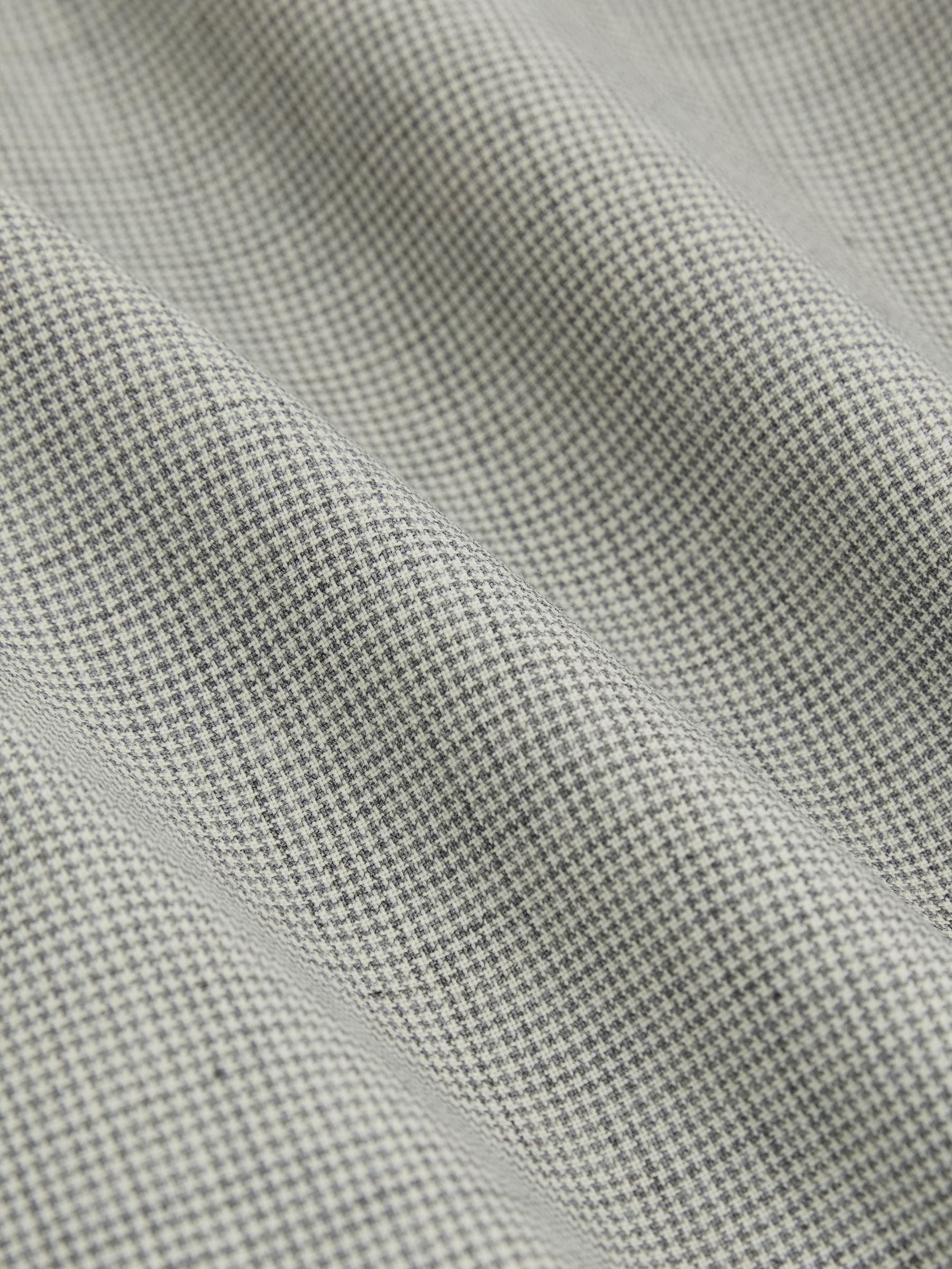 Puppytooth-Check Suit Waistcoat Wool-Blend in Grey Product Image