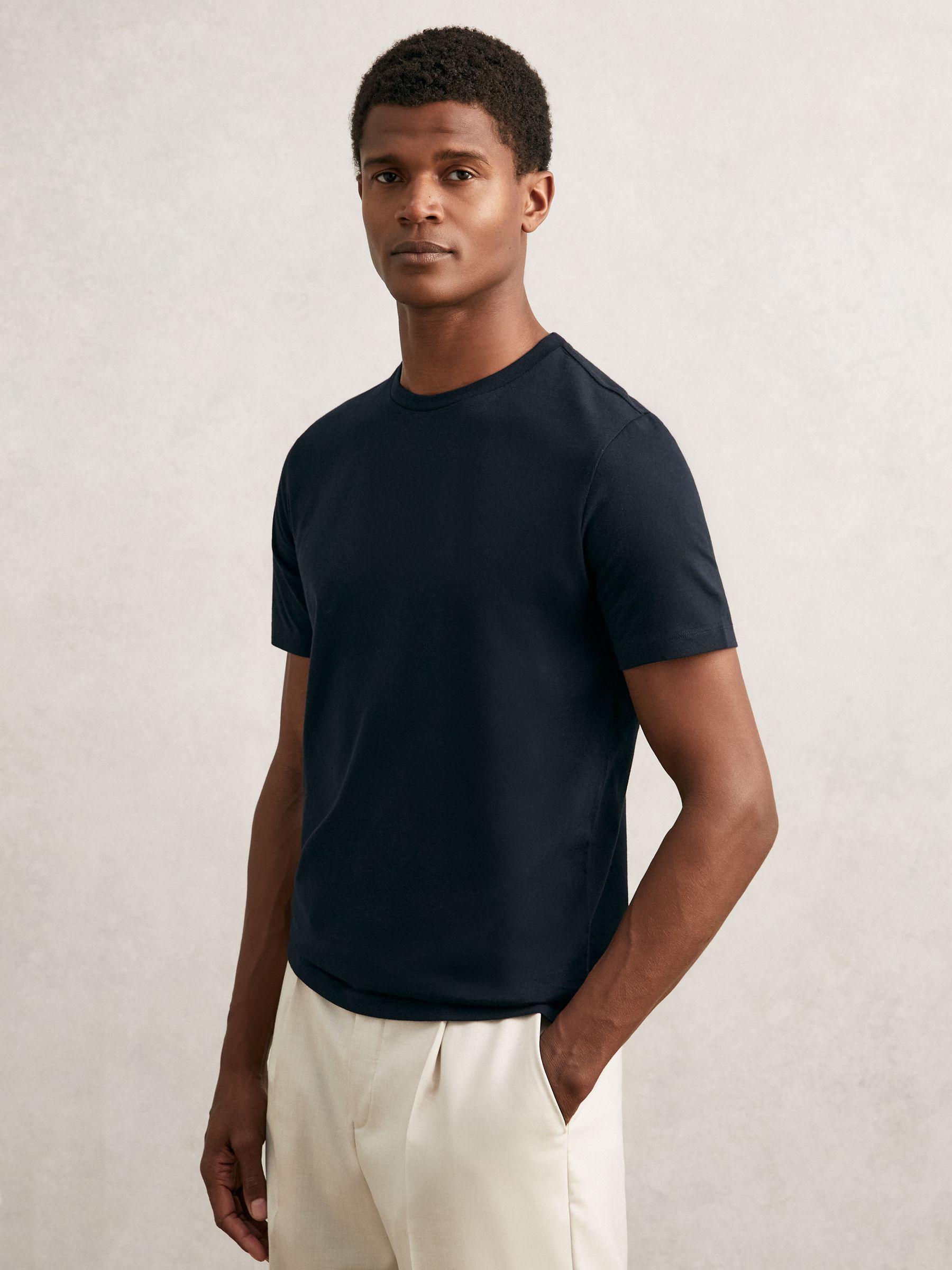 T-Shirts 3 Pack in White/Navy/Dark Sage Green Product Image